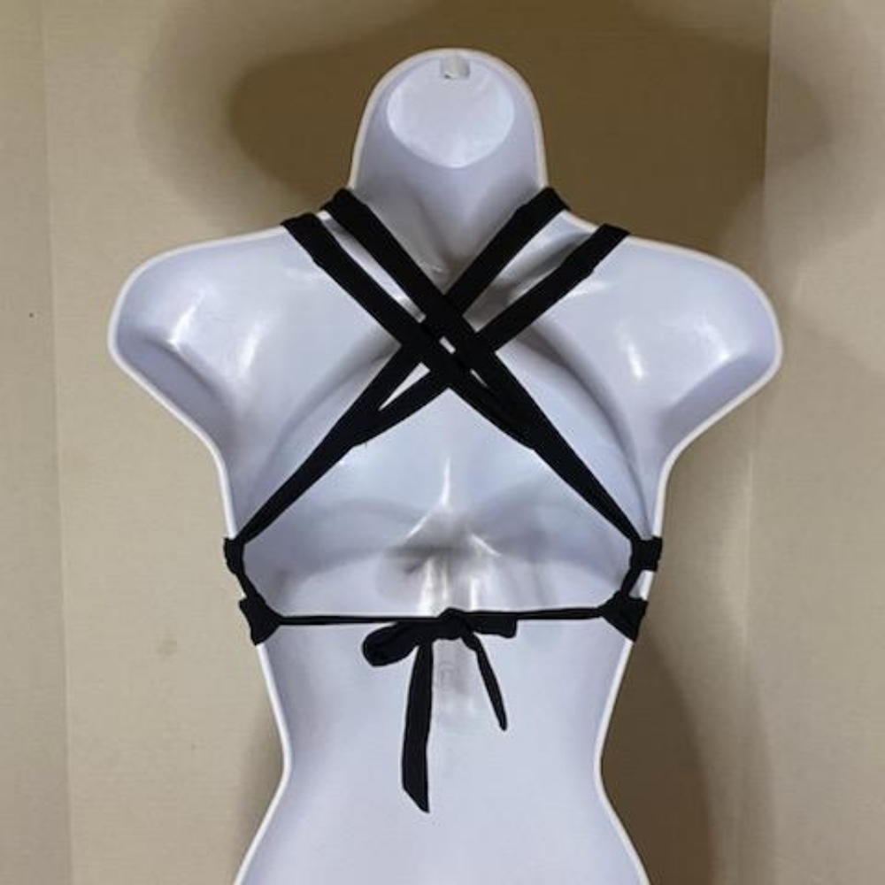 New Becca Color Code Split Strap Halter Bikini Top - image 5